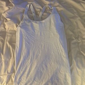 Lululemon white ebb to street tank